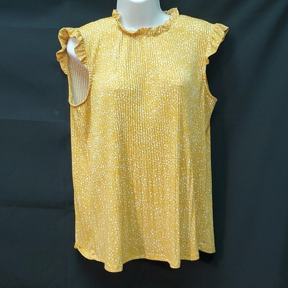 Adrianna Papell Floral Blouse SZ SM